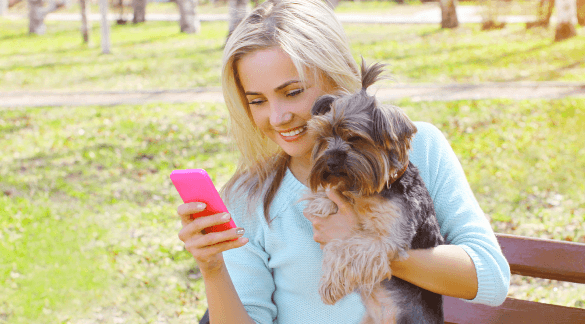 Woman & Dog